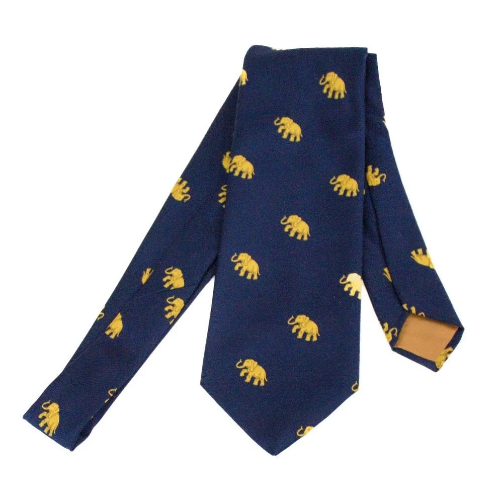 GANT Necktie Men's Navy Gold Embroidery